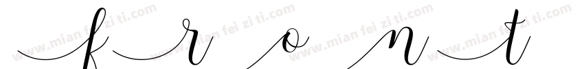 front style字体转换